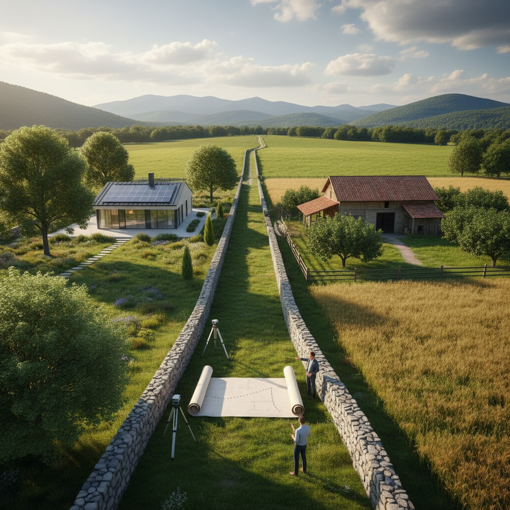 imagen alusiva a la partición de un terreno